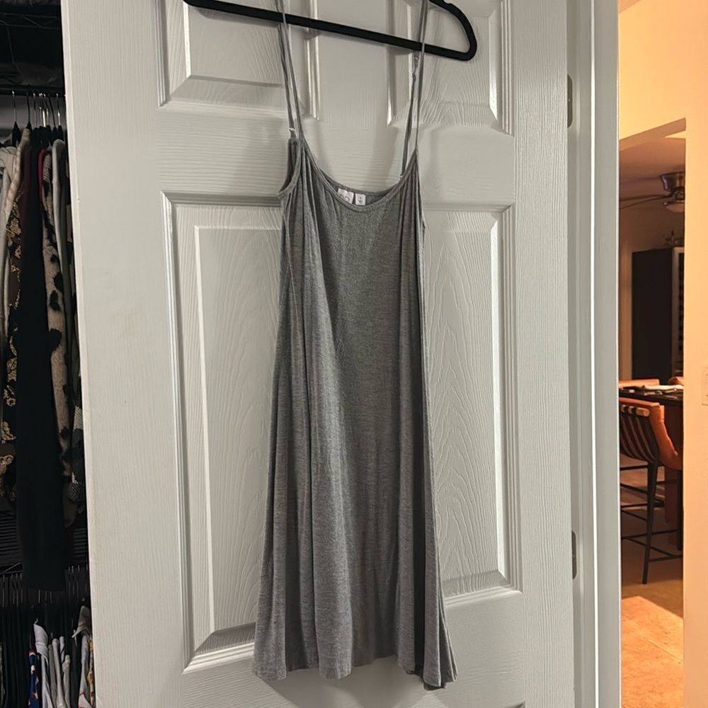 Gray Casual Summer Dress - Super Light - Super Soft - Adjustable Straps - Small